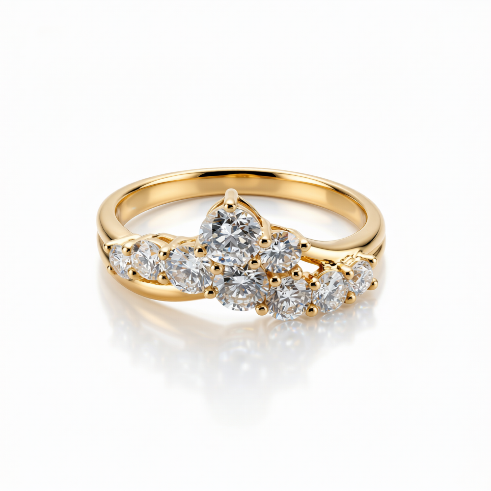 Lab-Grown Diamond Band Ring in 18K Gold