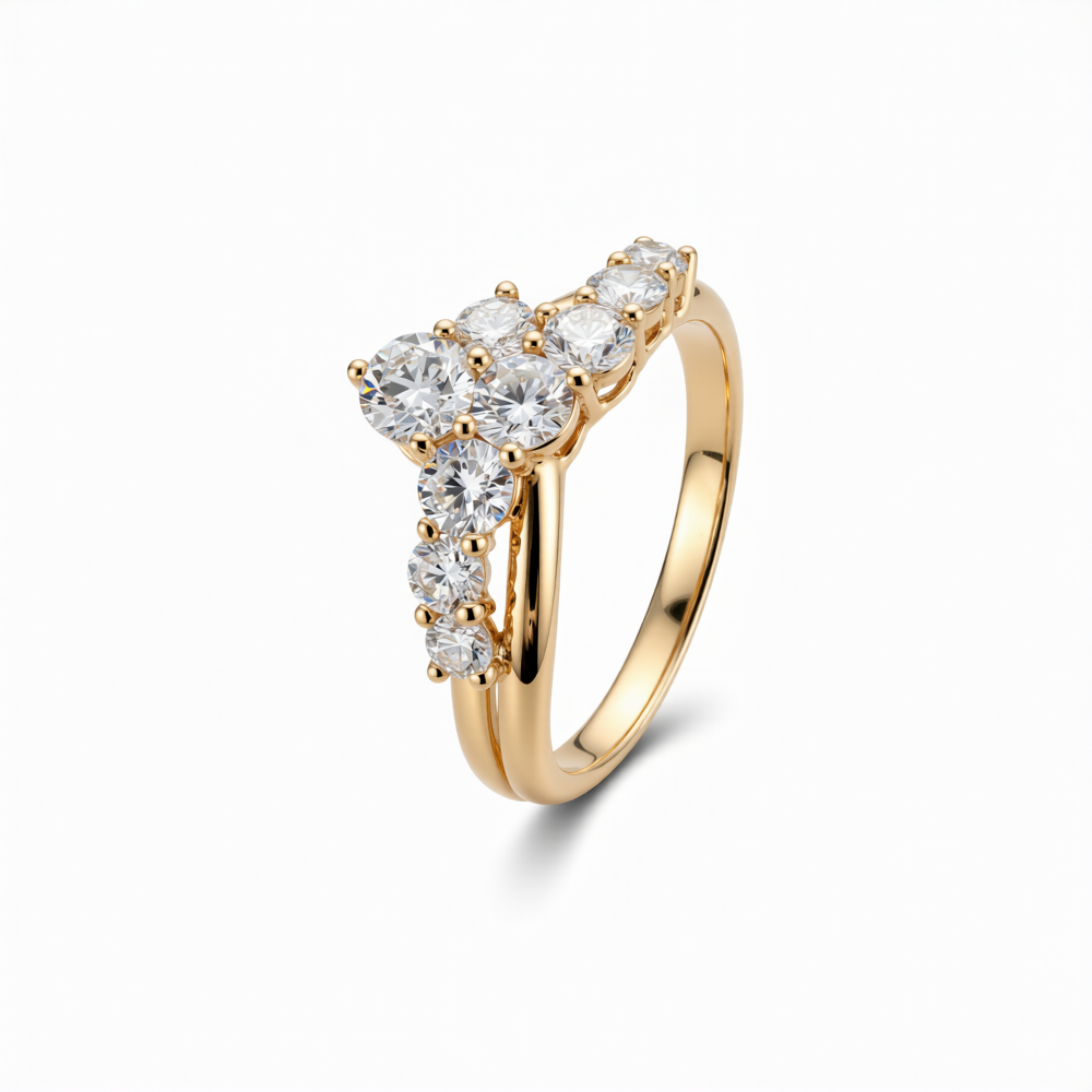 Lab-Grown Diamond Band Ring in 18K Gold