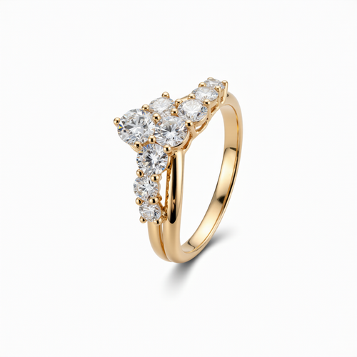 Lab-Grown Diamond Band Ring in 18K Gold