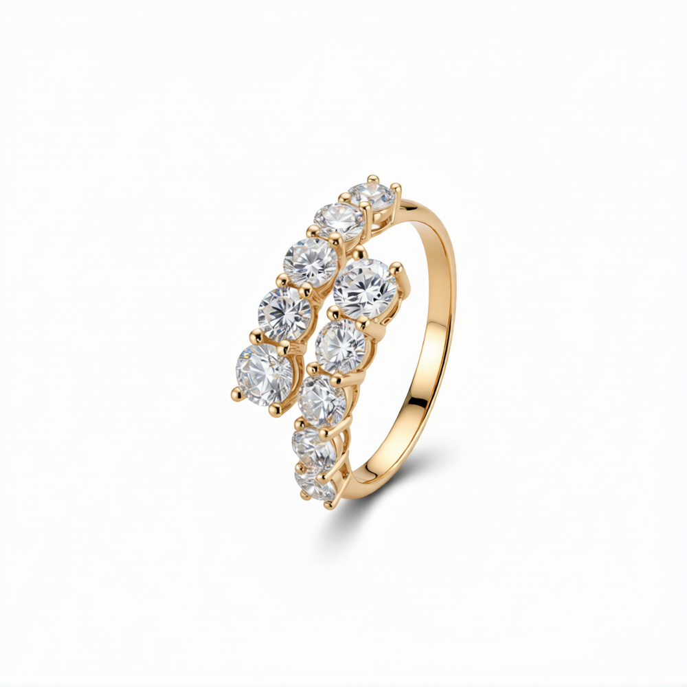 Lab-Grown Diamond Band Ring in 18K Gold