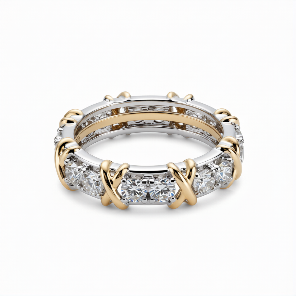 Lab-Grown Diamond Band Ring in 18K Gold