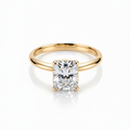 Radiant Cut Lab-Grown Diamond Ring in 18K Gold