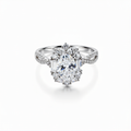 Oval Cut Lab-Grown Diamond Ring in 18K Gold