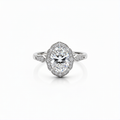 Oval Cut Lab-Grown Diamond Ring in 18K Gold