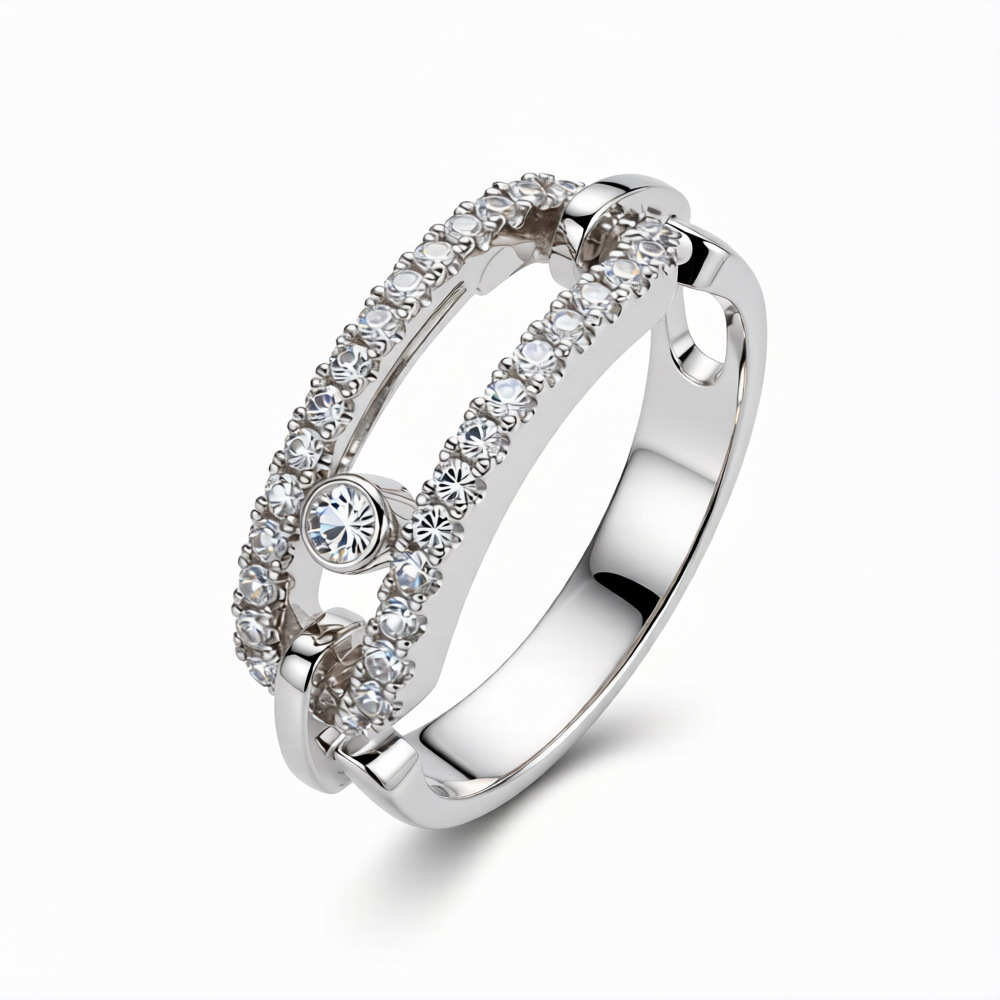 Lab-Grown Diamond Band Ring in 18K Gold