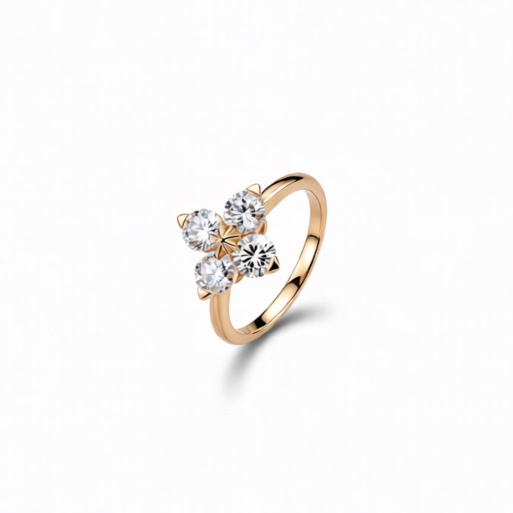 Round Cut Lab-Grown Diamond Ring in 18K Gold
