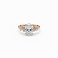 Oval Cut Lab-Grown Diamond Ring in 18K Gold